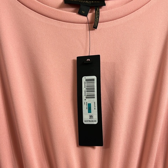 NWT Donna Karan Women's Belted A-Line Dress Color: Tourmaline Sz 16 - Picture 6 of 6